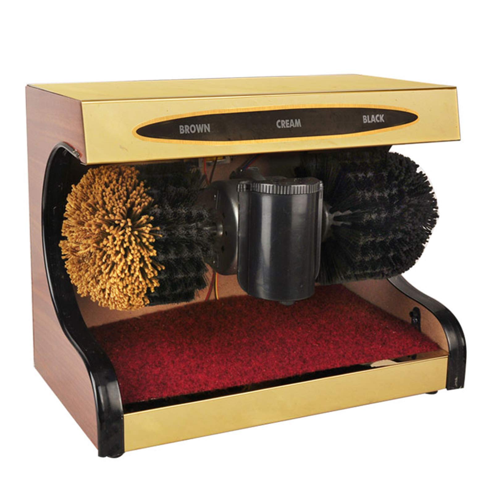 JFGCTYHXY Shoe polisher, Automatic Photoelectric Induction Suitable for Home Living Room,Electric Shoe Shine Machine(Gold)