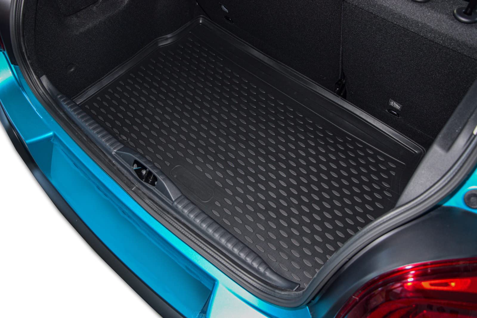 J&J AUTOMOTIVE | Tapis De Sol En Caoutchouc 3D Exclusive Compatible Avec Karoq Depuis 2017 4pcs (sans Coffre Sous Siège Conducteur