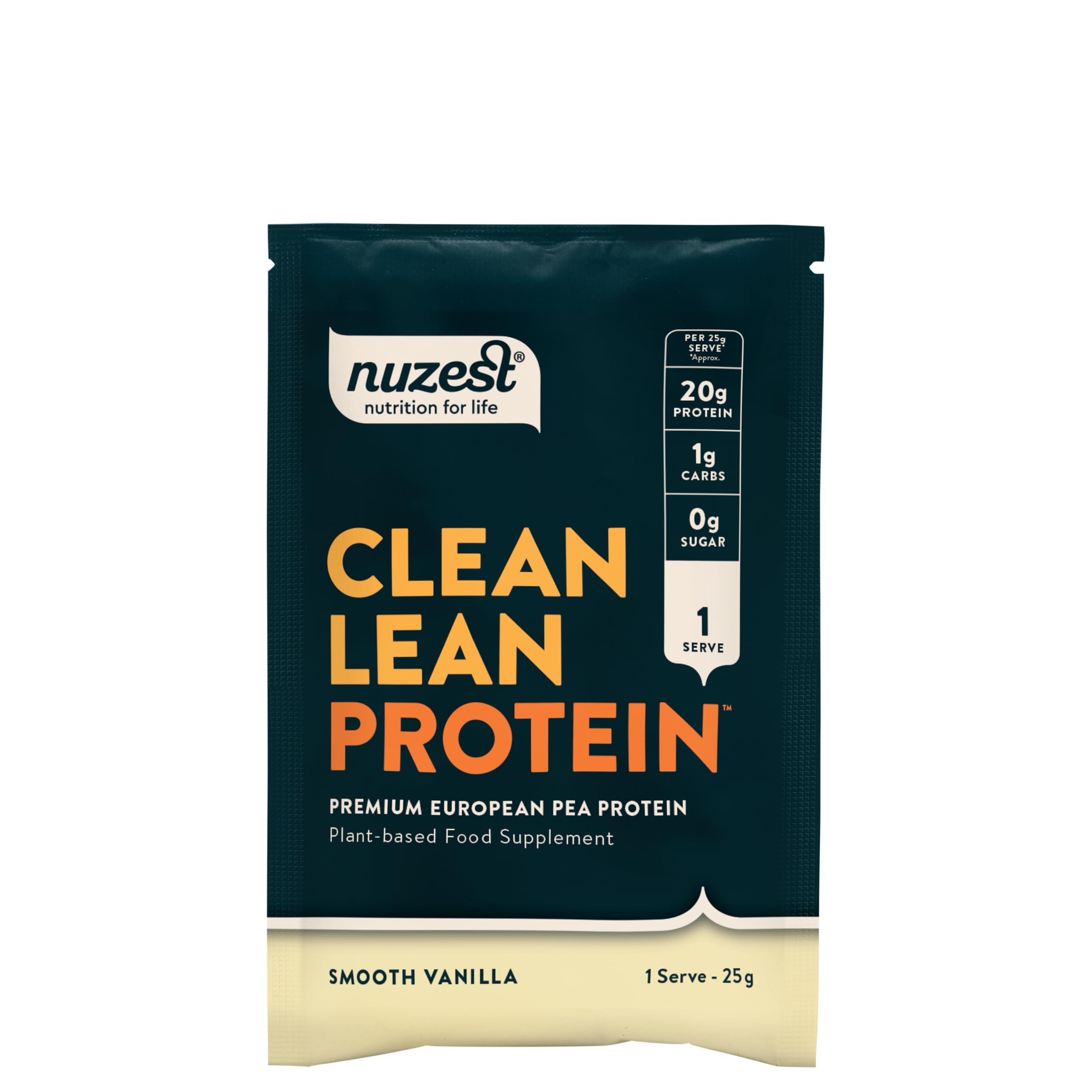 Vegan Protein Powders by Nuzest - Clean Lean Protein - Smooth Vanilla - Plant Based Pea Protein Shake - Low Calorie & Low Carb - Gluten Free - Dairy Free - 25g (1 Serving)