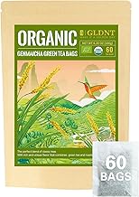 GLDNT Organic Genmaicha Green Tea Bags, 3g/bag, Organic Genmai Cha with Green Tea & Roasted Rice, Smooth & Roasted Flavor, 60 Count