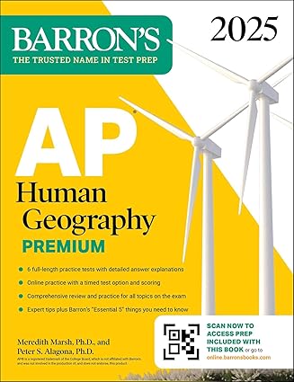 AP Human Geography Premium, 2025: Prep Book with 6 Practice Tests + Comprehensive Review + Online Practice (Barron's AP Prep)-Wow! eBook