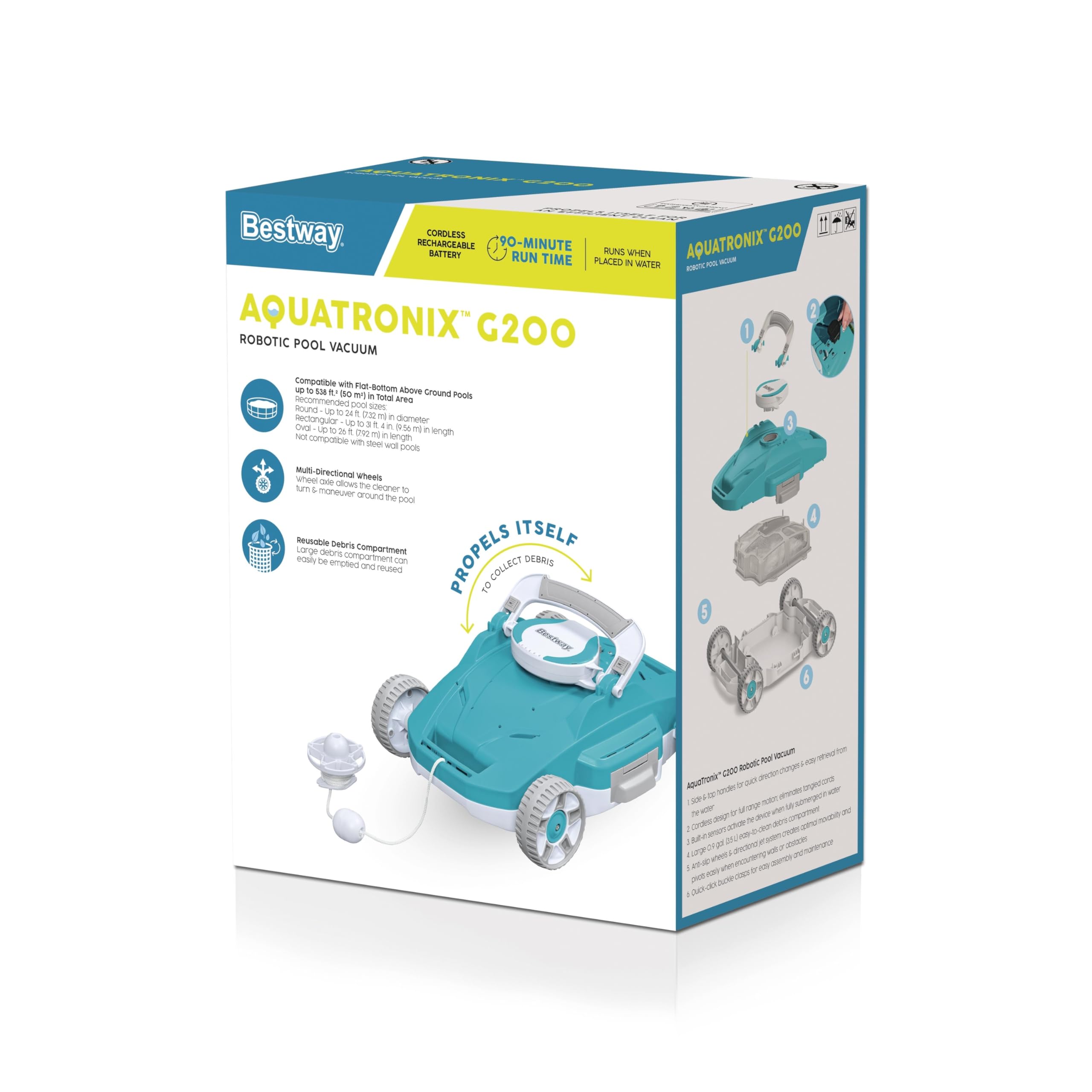 Bestway AquaTronix G200 Aspiratore Robotico per Piscina