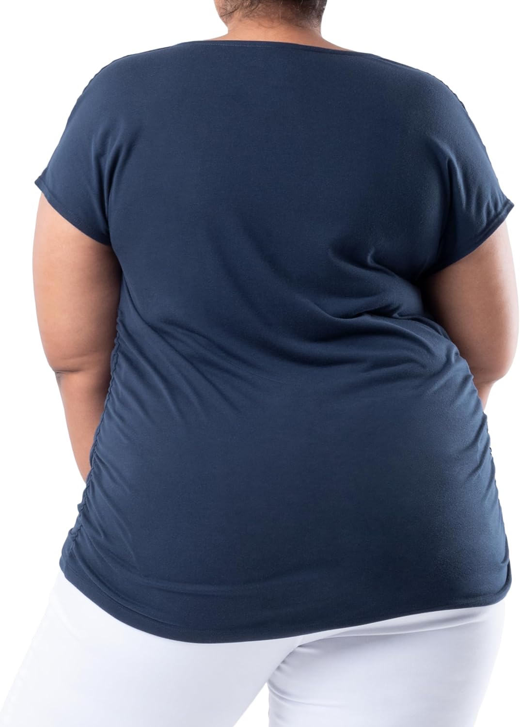 Wright's Womens Jersey Knit Sleeveless Drape Neck Top - Image 2