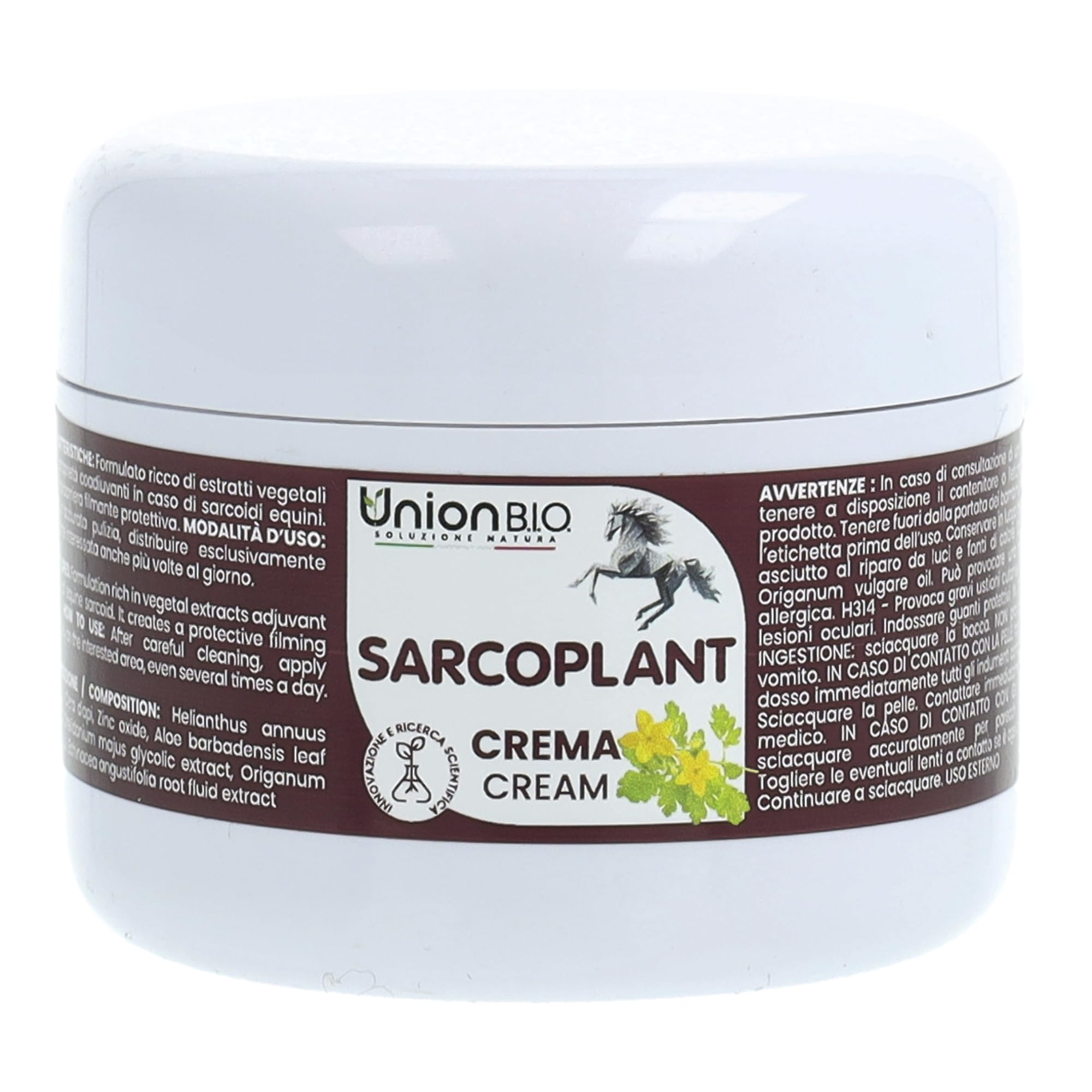 UNION B.I.O. SOLUZIONE NATURA SARCOPLANT Crema Protettiva per Sarcoidi Equini 50ml