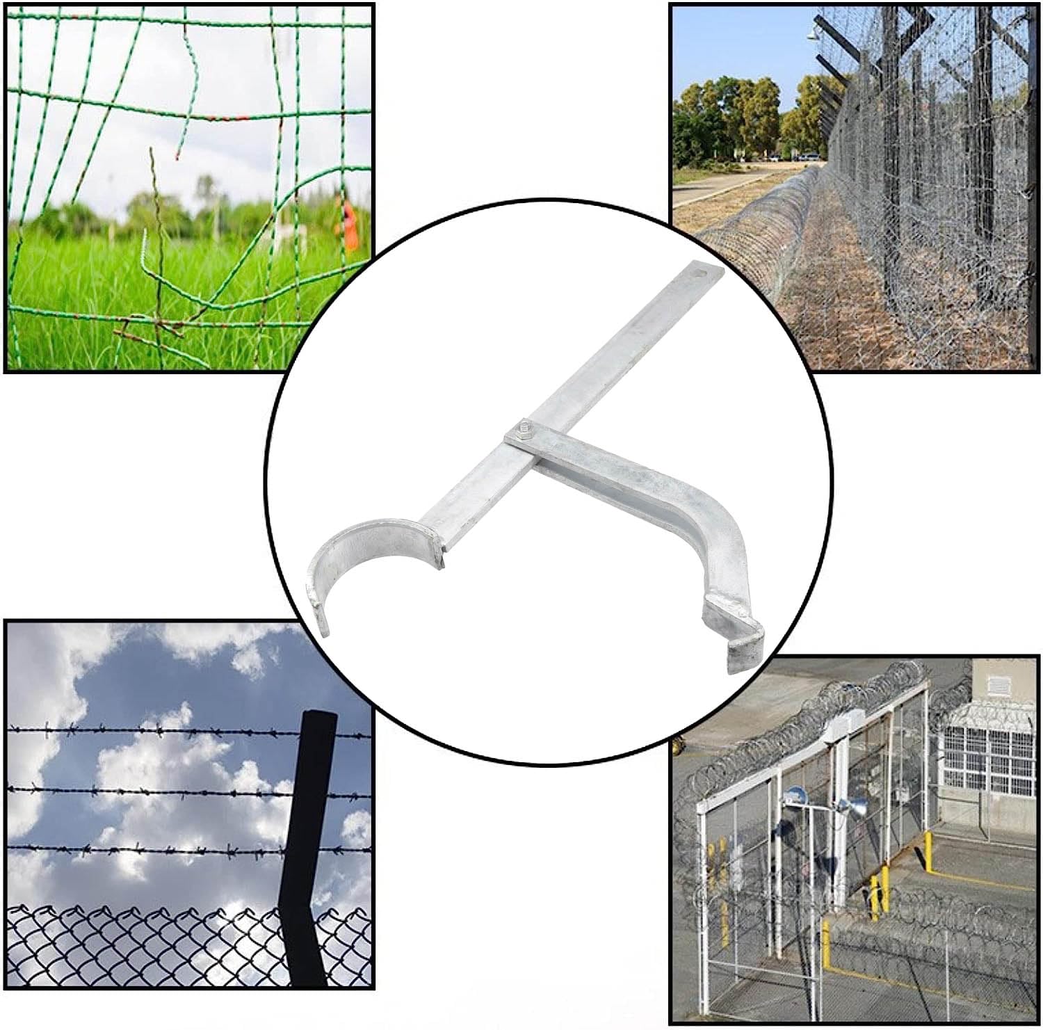 Amazon.com: Warmwu Chain Link Fabric Fence Stretcher Tool - Galvanized  Fence Stretcher Bar - Woven Wire Fence Stretcher : Patio, Lawn & Garden