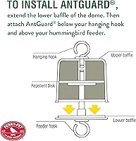 Vista 8 de Perky-Pet AntGuard for Hummingbird & Oriole Feeders - Protects Nectar From Ants - 245L - Permethrin Ant Guard - Hang Above Outdoor Bird Feeders