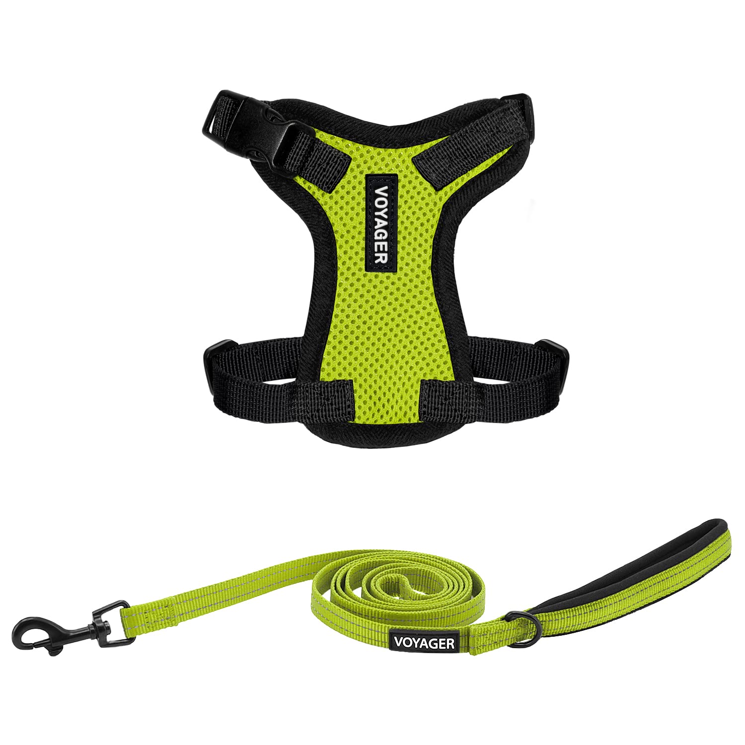 Voyager Escape Proof Cat Harness and Leash Set with Reflective Stitching, Neoprene Handle 5ft - Supports Small, Medium and Large Cats, Kittens for Walking by Best Pet Supplies - Royal Blue, S — view 102