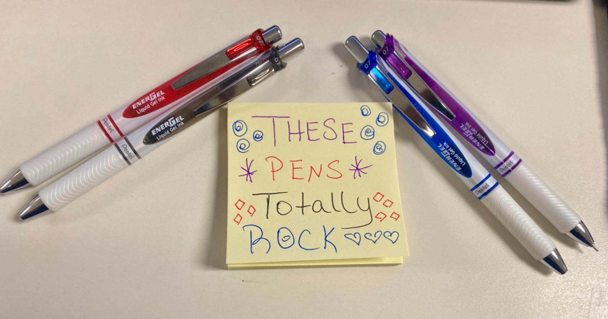 Escrita real Pentel Energel