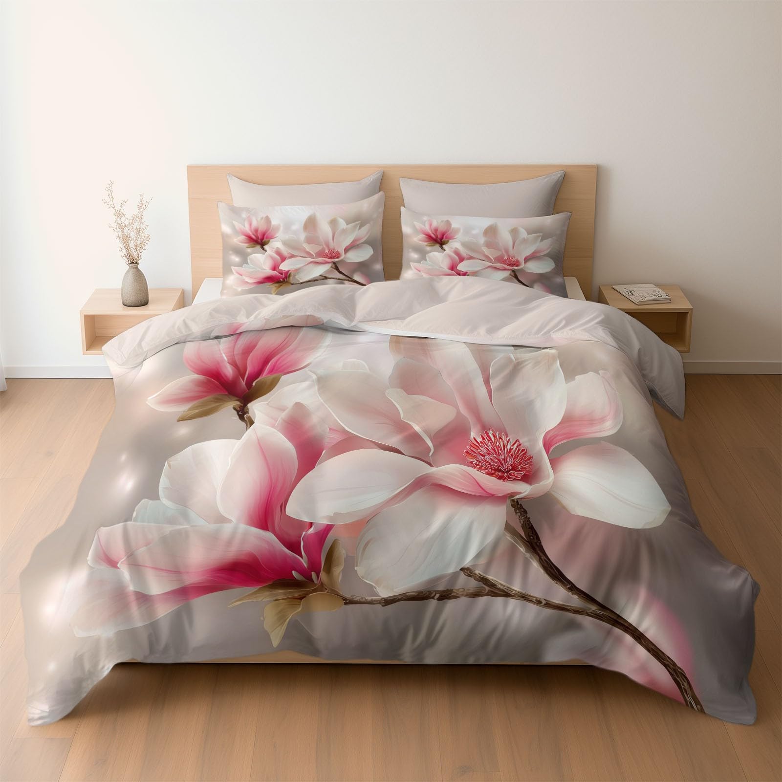 Parure de lit anti-plis en microfibre brossée avec fermeture éclair pour un entretien facile