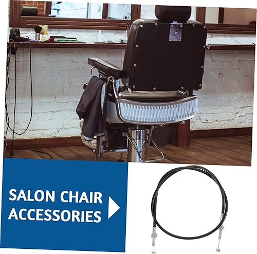 Miniatura 3 de USHOBE 4 piezas de piezas de repuesto para silla de peluquería reclinable Cable de liberación reclinable Cable Base de goma Cable reclinable palanca