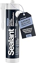 Bright White Construction Sealant & Adhesive All-In-One Hybrid Polymer | Superior to Silicone Sealant | Waterproof, Odourless, Anti-Mould, Paintable | Kitchen Bathroom Outdoor - 300 ml 1 Pack