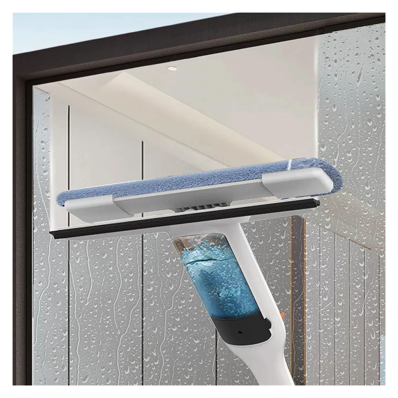 Escobillas de Goma Raspador de Ventana Ducha Limpiador vidrios Mango Herramienta Limpieza con arandela rociadora Configurar extendido Hogar