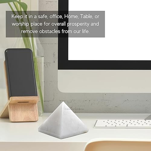 Miniatura 471 de Amazing Gemstone Lapis Lazuli Pyramid Crystal Healing Stones - 2" Great Pyramid Figurine of Natural Stone Pyramid for Meditation, Reiki, Chakra