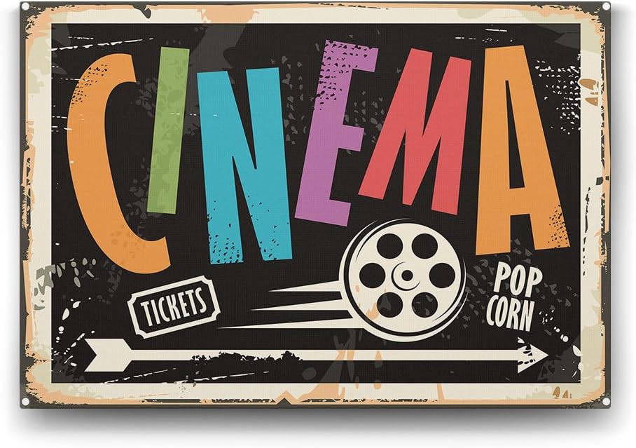 Vintage Sinema Tablosu - 140x100cm