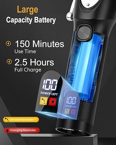 Miniatura 2 de YiLFo Cortapelos para hombres profesionales - Cortadora de pelo de barba, kit de cortapelos inalámbrico para barba, kit de corte de pelo con