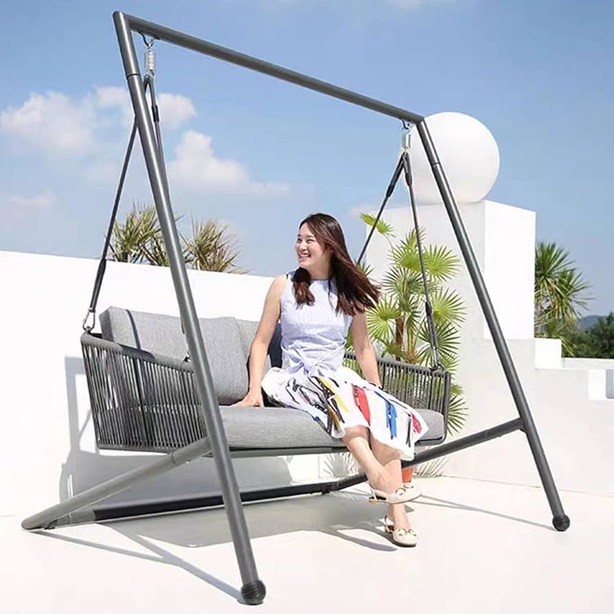 Amazon.co.jp: パティオ屋外ポーチブランコ、金属製吊り下げ