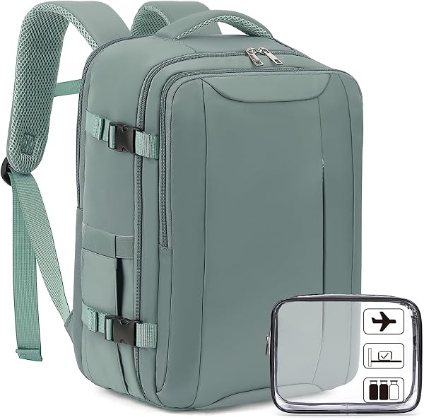 Xkdoai for Easyjet Cabin Bag 45x36x20, Travel Backpack with TSA Approved Clear Bag, Carry-ons Cabin Backpack for Travelling Underseat Cabin Bag Laptop Backpacks Luggage Set - 1