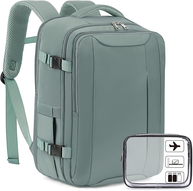 for Easyjet Cabin Bag 45x36x20, Travel Backpack with TSA Approved Clear Bag, Carry-ons Cabin Backpack for Travelling Underseat Cabin Bag Laptop Backpacks Luggage Set