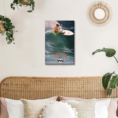 Miniatura 4 de Póster vintage de Billabong Surfing 1990, arte de pared clásico de surf Wave Rider costero, impresión en lienzo retro Ocean Sports Australia Beach