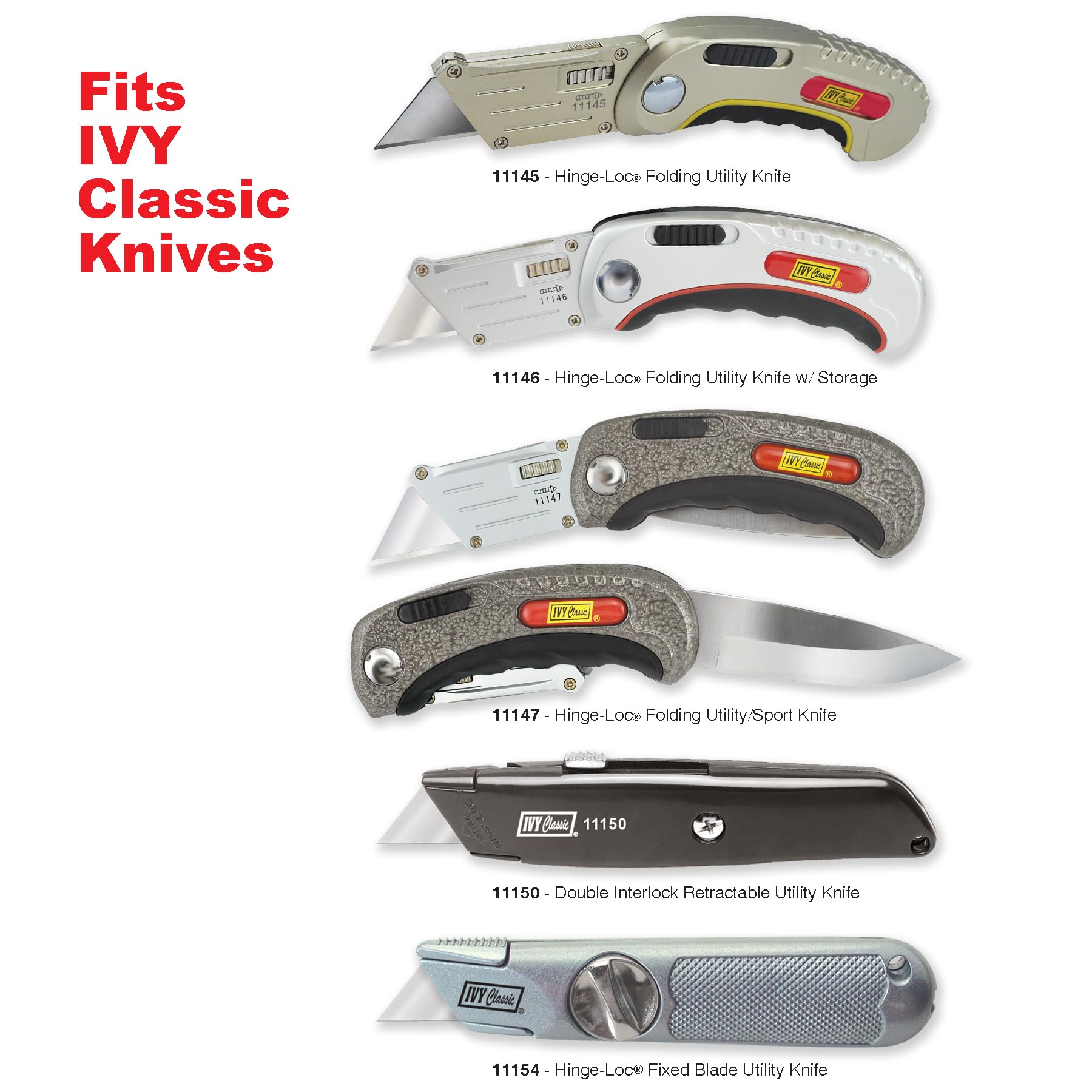 Amazon.com: IVY Classic 11174 Heavy Duty Hook Blades, 5/Pack