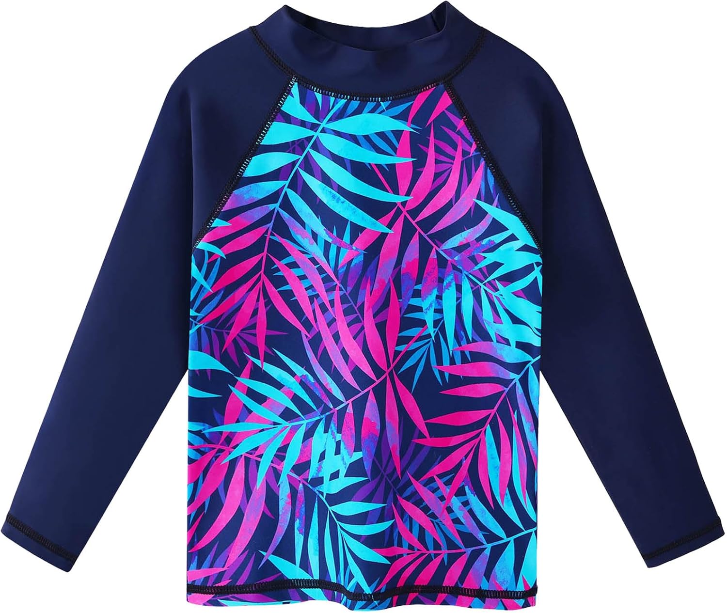 Girls 3-Piece Swimsuit Long Sleeve Rash Guard Set Tankini Bathing Suits Sun Protective UV 50+ Beach Swimwear 3-10 Years - Image 3