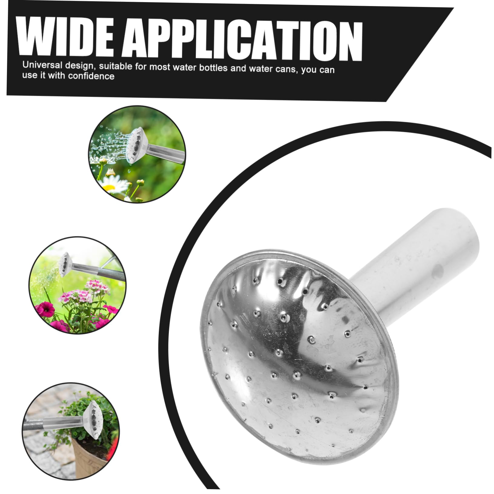 Mikikit 5pcs Watering Can Head Universal Bottle Nozzle Easy to Install Sprinkler Head for Bonsai and Flower Care