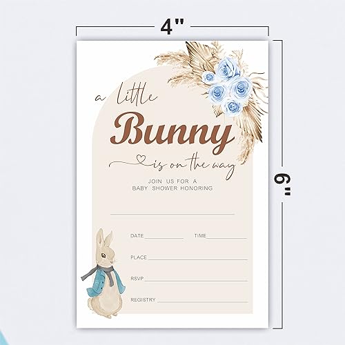 Miniatura 3 de JCVUK Juego de 25 invitaciones de baby shower con sobres boletos de rifa de pañales y tarjetas de solicitud de libro de baby shower fiesta de baby