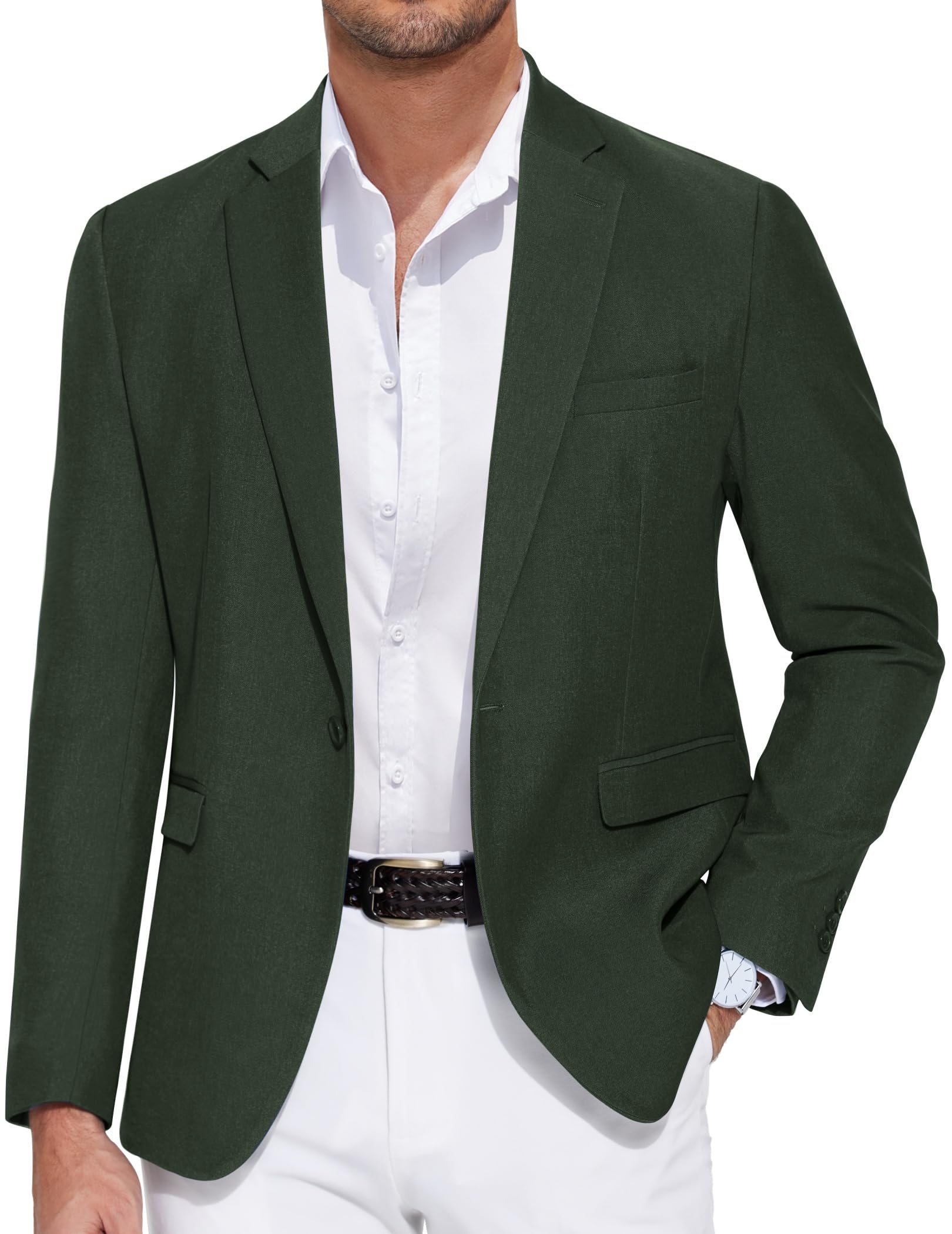 Men's Jacket Sporty Leisure Blazer Suit Jackets Business Jacket Regular Fit 2 Buttons
