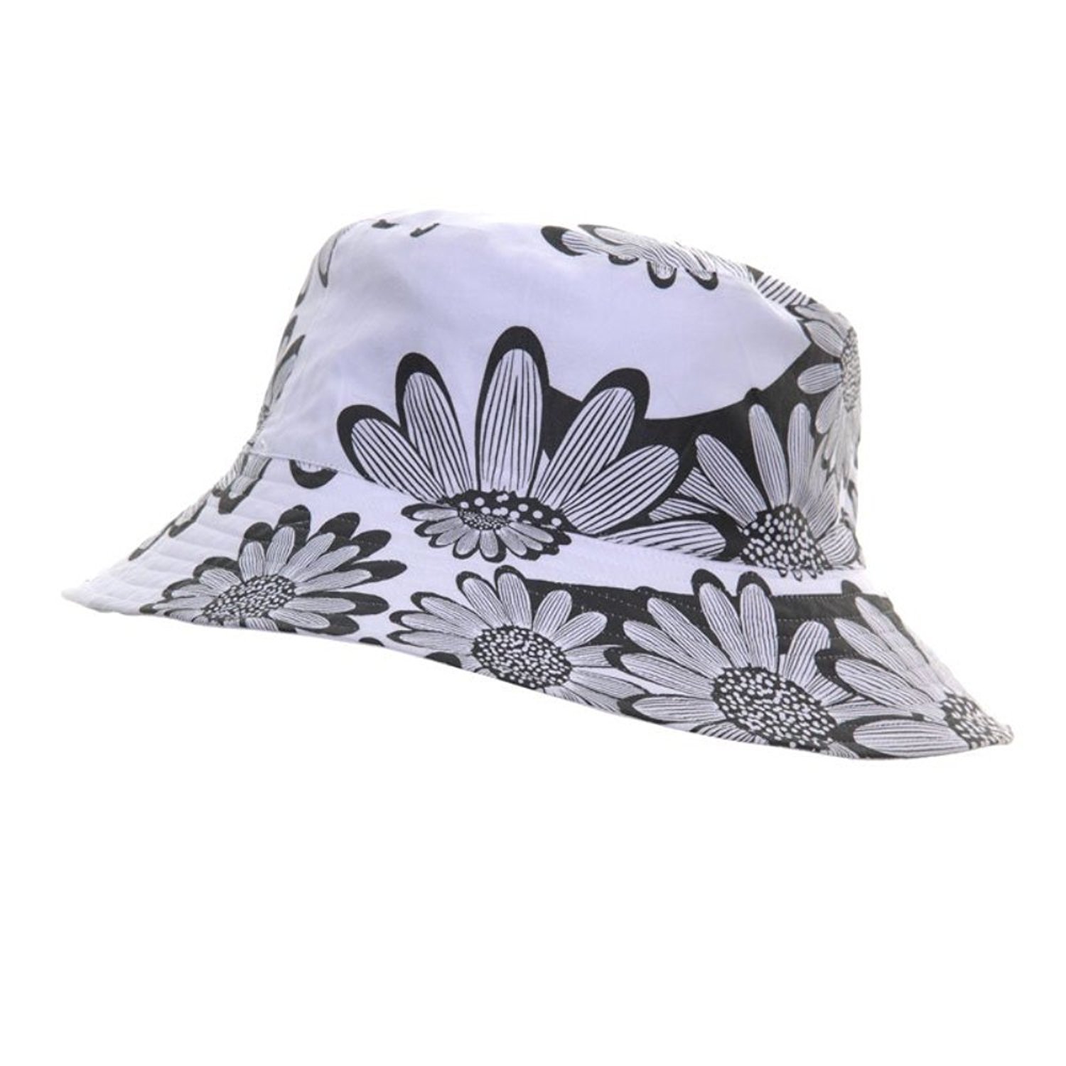 JMC Trading CompanyAdults Sunflower Print Cotton Reversible HAT - 3 Colours Available