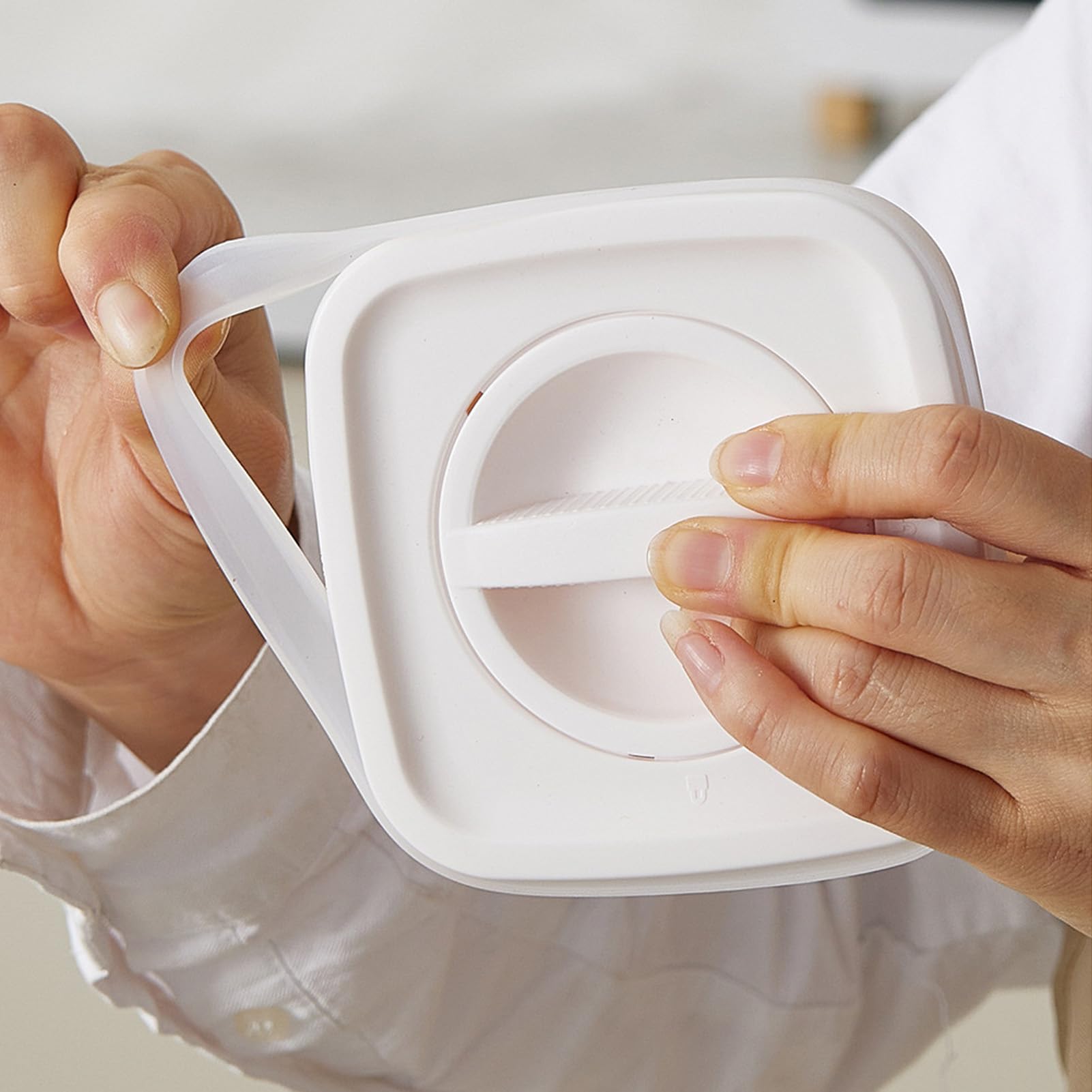 Set di lattine sigillate trasparenti, contenitore per cereali, scatola di supporto sigillante impilabile multiuso trasparente riutilizzabile in plastica per fagioli, cereali, noci (8 confezioni da