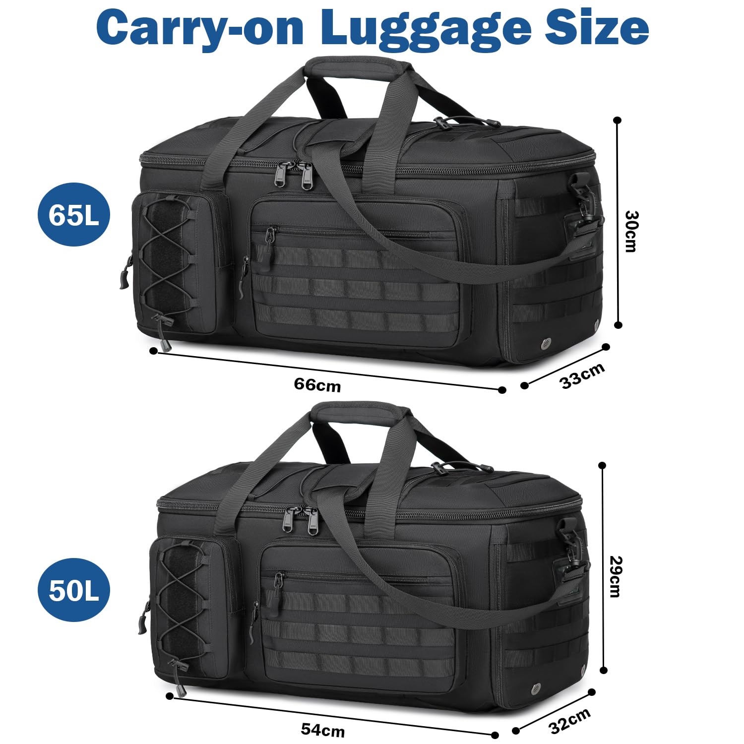 Borsa sportiva 3 in 1, da uomo, con scomparto per scarpe e funzione zaino, borsa tattica da viaggio, bagaglio a mano, zaino con scomparto bagnato, borsa da palestra per allenamento, fitness