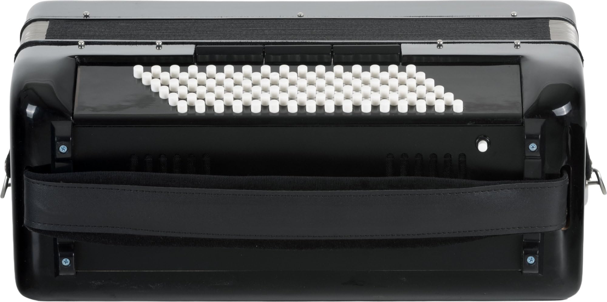 Classic Cantabile Fisarmonica 96 Bassi "Secondo V" Set Nera, 4 kg | 37 tasti del discant, Estensione: F-f (come nella maggior parte delle fisarmoniche Hohner a 96 bassi), 96 bottoni di basso