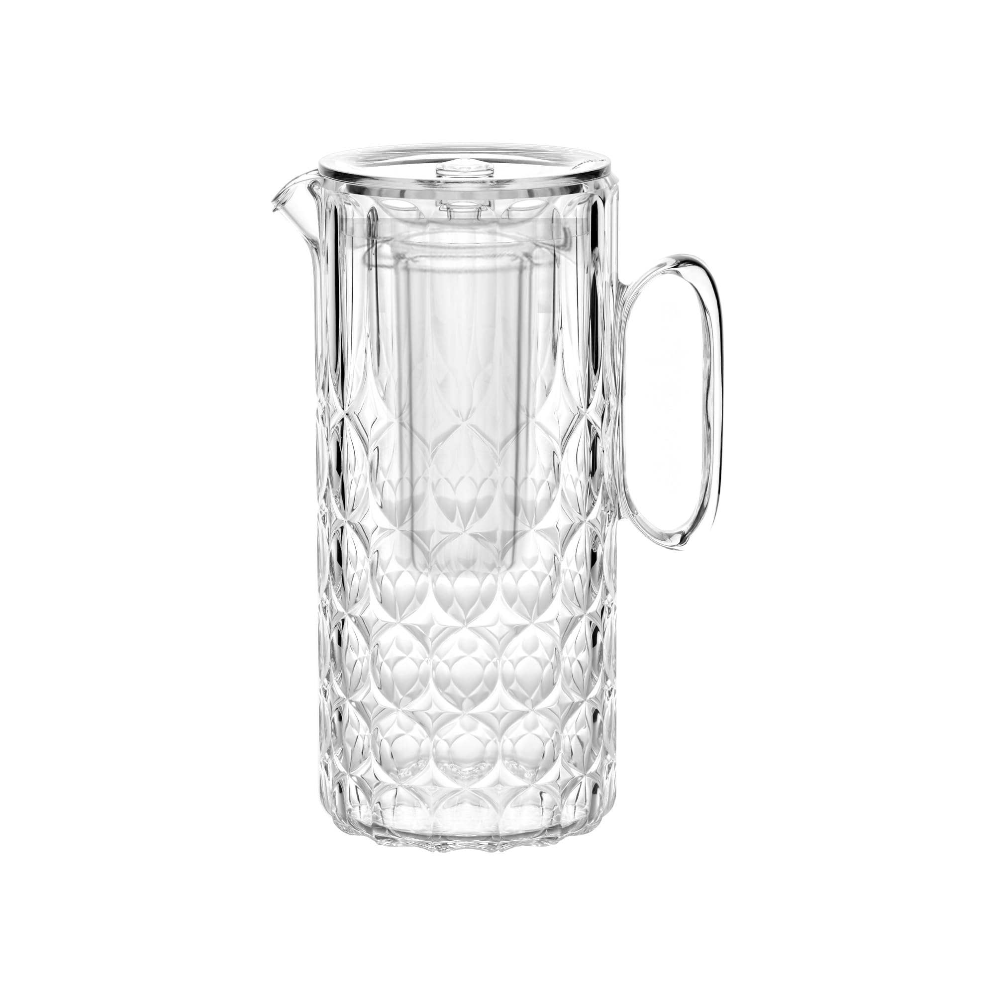 Guzzini - Vanity, Carafe avec ampoule réfrigérante transparente, en Bio-​based SAN et Bio-​based SMMA - AIR