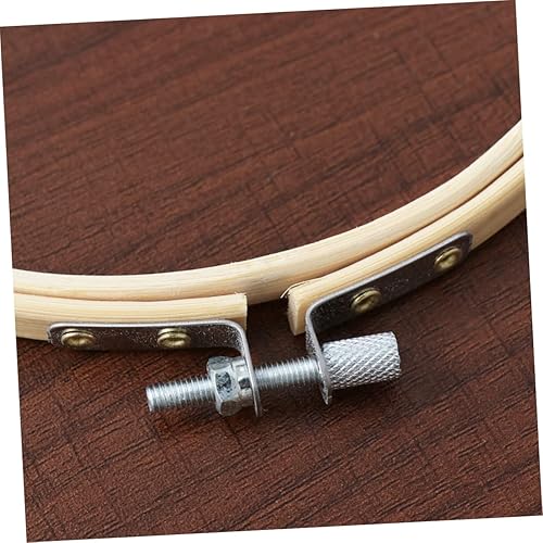 Miniatura 4 de ABOOFAN Kit de punto de cruz, soporte de exhibición de madera, marco de punto de cruz, kit en miniatura, kit de piercing, anillo de aro de bordado