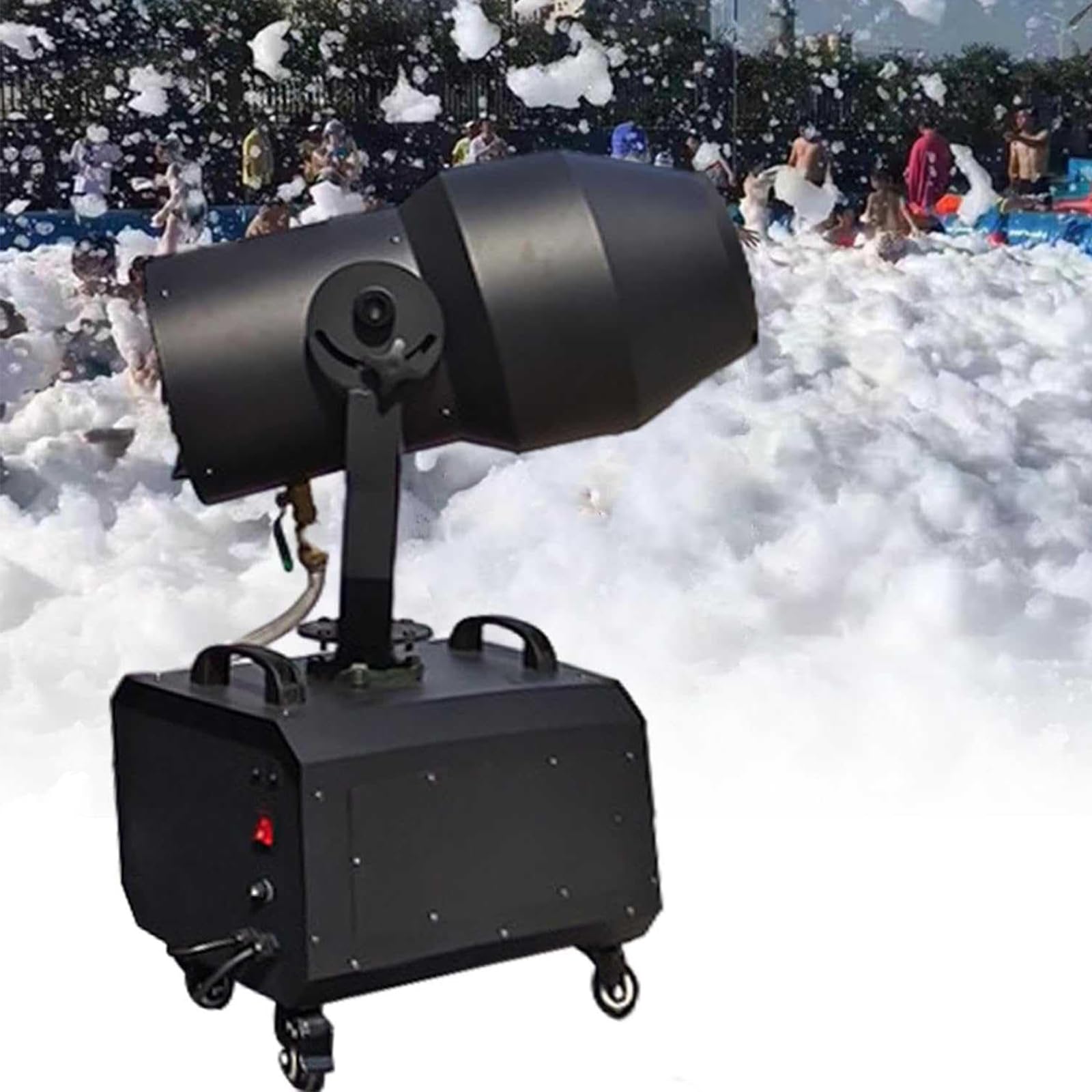 Machine De Mousse De Grande Envergure 2000w, Zone De 6-10 M De Distance / 80㎡, pour Les événements D'arrière-Cour Noël, Fête, Mariage, Disco, Scène, Parc Aquatique