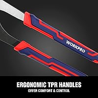 Vista 6 de WORKPRO Juego de 2 Alicates de Junta Acanalada, Alicates de Bomba de Agua Ajustables de 10 y 8 Pulgadas, Alicates de Lengüeta y Acanalado