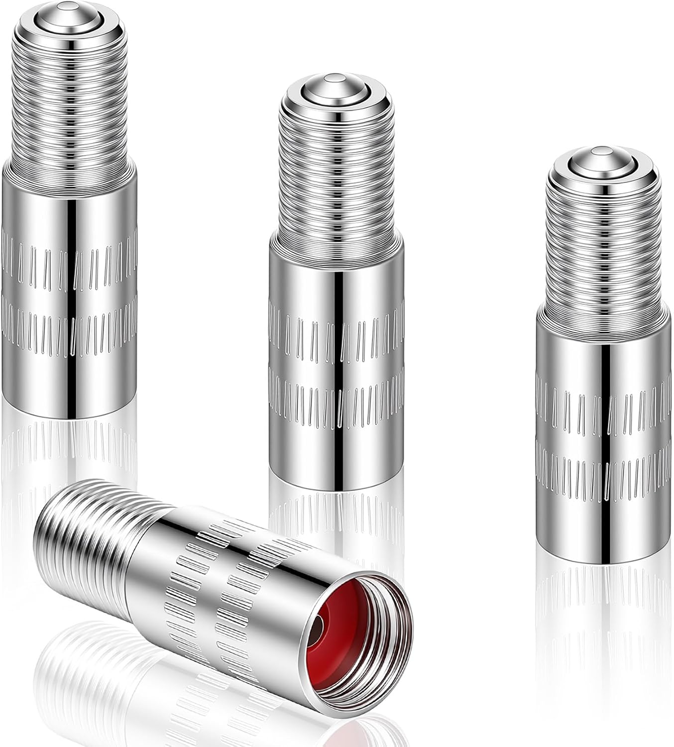 4Pcs Tire Valve Extension, 1 Inch Valve Stem Extenders | Brass, Valve Stem Extension, Tire Valve Extender, For Car, For Motorcycle, For Truck