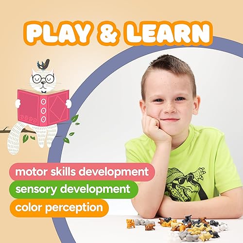 Miniatura 4 de Figuras pequeñas de perros y gatos para niños, juguetes de animales pequeños a granel, juguetes para mascotas pequeñas, juguetes de plástico para