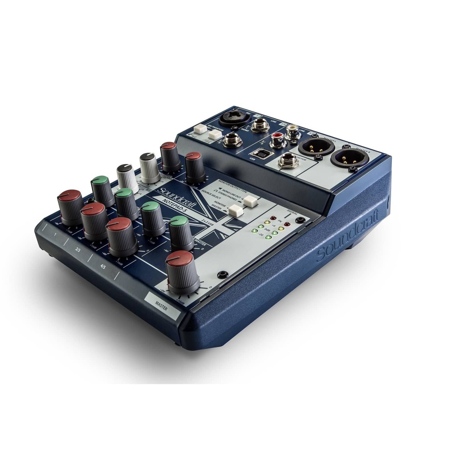 Soundcraft NOTEPAD-5 Notepad 5, Console Analogica 1 Ingresso Mono + 2 Stereo, USB 2 In/2 Out