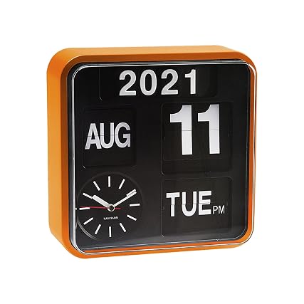 Karlsson, Wall Clock, Orange, 24 . 5 x 24 , 5 x 10 cm review image