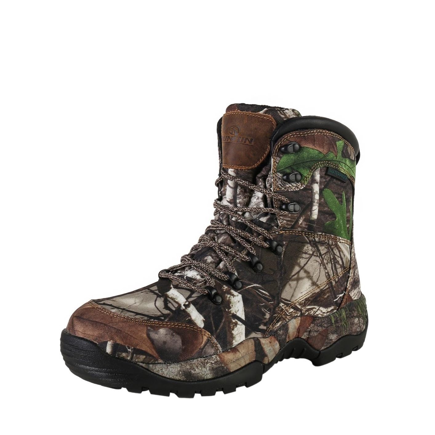 Men's 7" Waterproof Insulated Lightweight Hunting Boots Anti-slip Hiking Boot, 200g Thinsulate