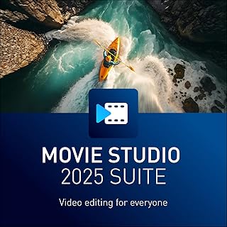 MAGIX Movie Studio 2025 Suite - Edición de vídeo para todos | Programa de edición de vídeo | Programa de edición de vídeo | para Windows 10/11 PC | 1 PC licencia completa para 2 dispositivos