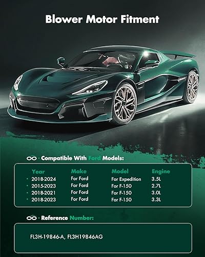 Vista 641 de SCITOO 700188 Reemplazo del motor del ventilador HVAC con jaula de ventilador para Toyota Tacoma 2005-2015, reemplazo OE - 87103-04043, 87103-04044