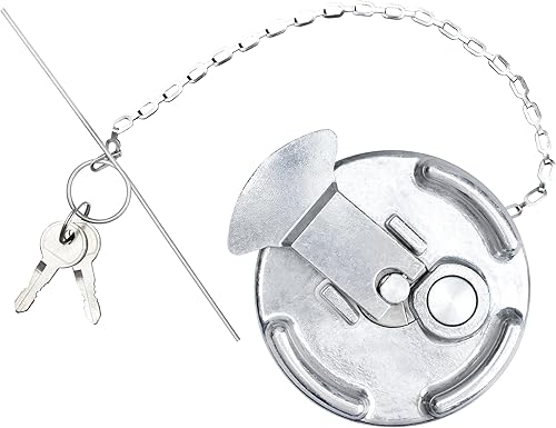 Miniatura 10 de Tapa de combustible diesel sin bloqueo,Tamaño nominal de 4", sin ventilación,Tapa de combustible de aluminio para Peterbilt Sin