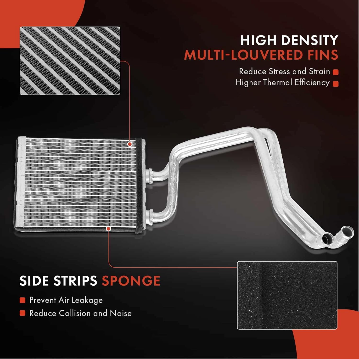 A-Premium HVAC Heater Core Compatible with Nissan Titan 2017-2024, Titan XD 2016-2024