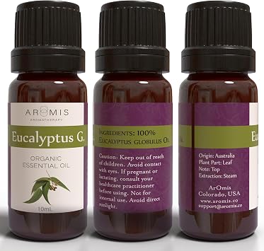 ArOmis Essential Oil - Sleep and Breathe 100% Pure Premium-Grade - Eucalyptus Globulus, Clary Sage, Lavender, Ylang-Ylang, Geranium, Bergamot - 6 Pack - 0,34 fl oz/10ml,150 Micron Filtered