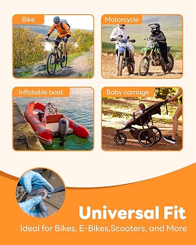 Miniatura 6 de Kit de reparación de neumáticos de bicicleta, kit de parche de tubo interior de bicicleta con parches de vulcanización, palanca de neumáticos, kits