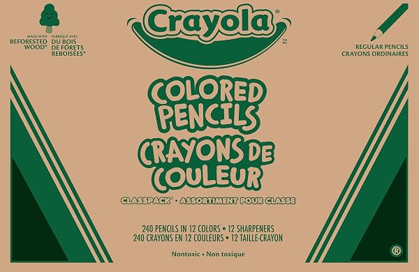 CRAYOLA Lápices de colores Classpack 240 unidades