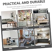 Vista 6 de Cubos de limpieza de contenedores de plástico para uso doméstico Cubo de limpieza de piscina Cubo de agua multiusos rojo para agua Arena de playa