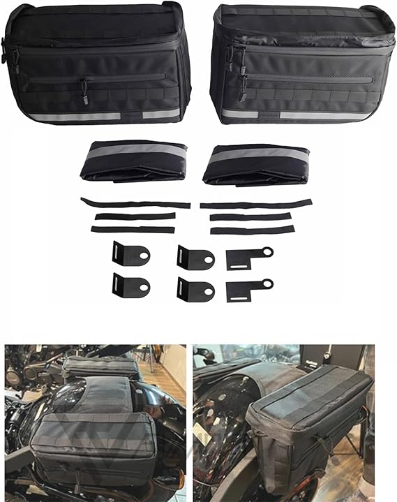 FVMOTO Club Style Saddlebags Saddle Luggage Storage Bag